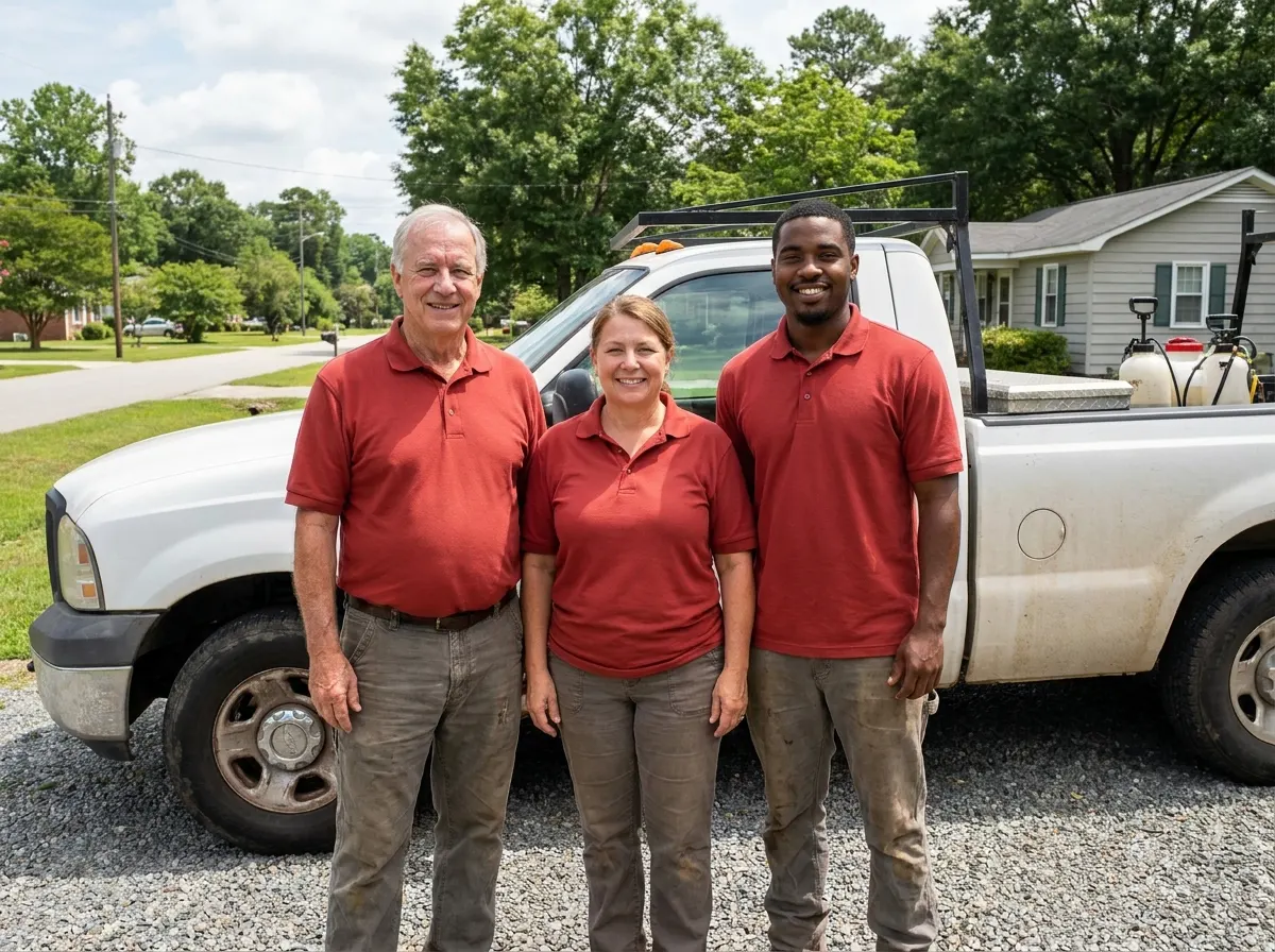 Osvano Pest Management Company pest control service team in Goldsboro, NC